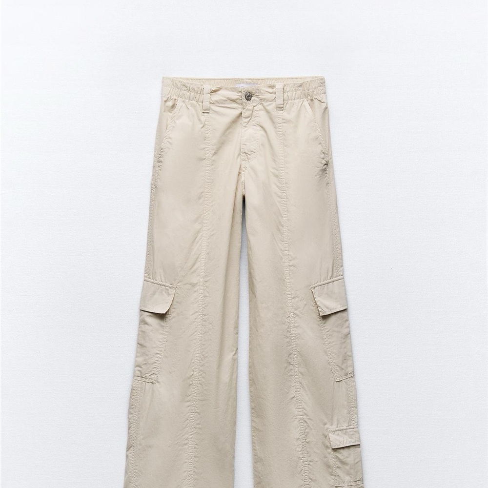 Beige Cargo Pants
